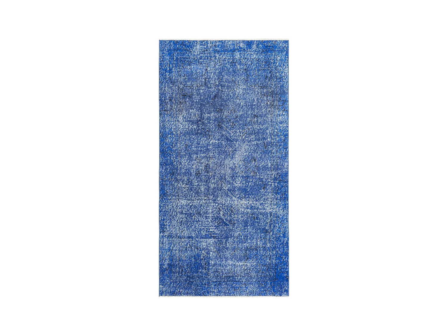Tapis de laine 102x206 Bleu Ultra Vintage