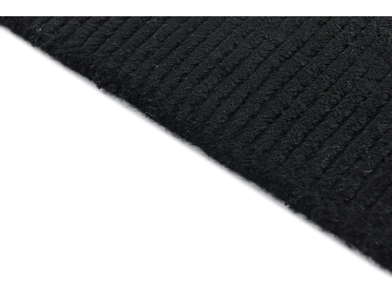 Tapis de couloir en laine 79x307 noir Darya