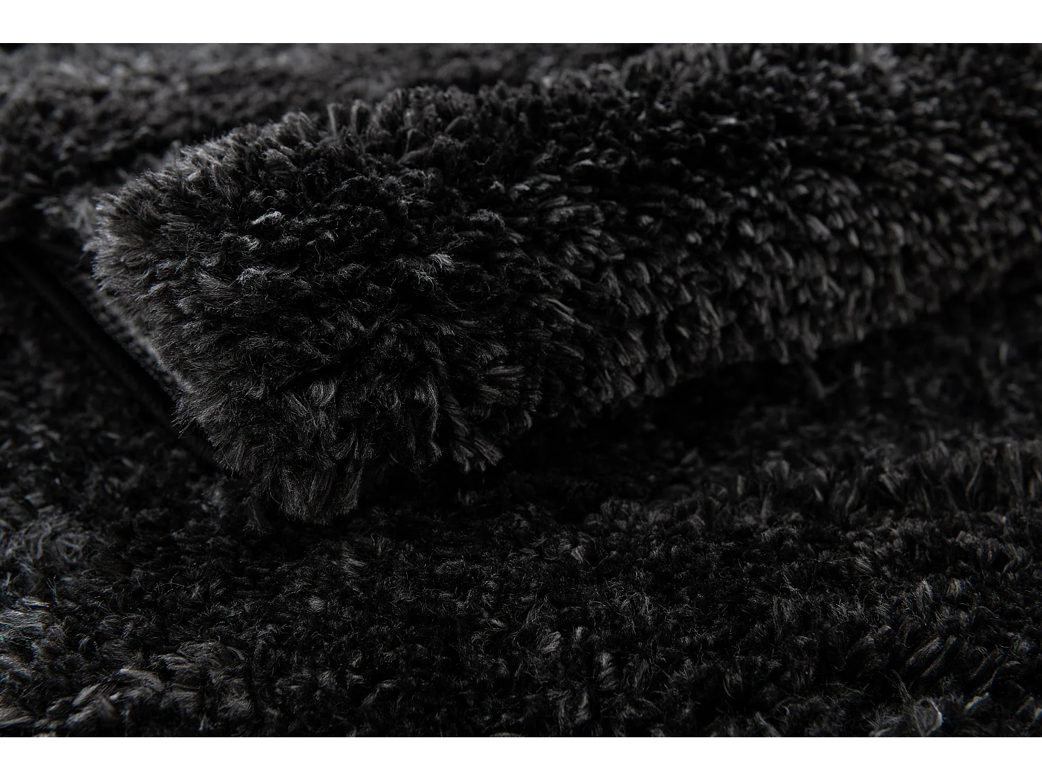 Hochflorteppich 240x305 Schwarz Thun Avis