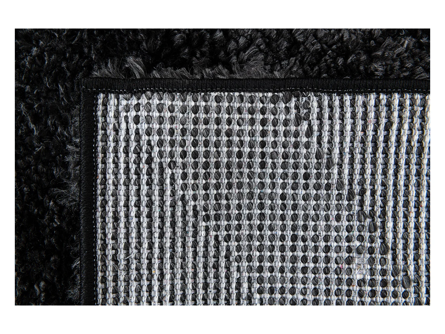 Hoogpolig tapijt 305x240 Zwart Thun Avis