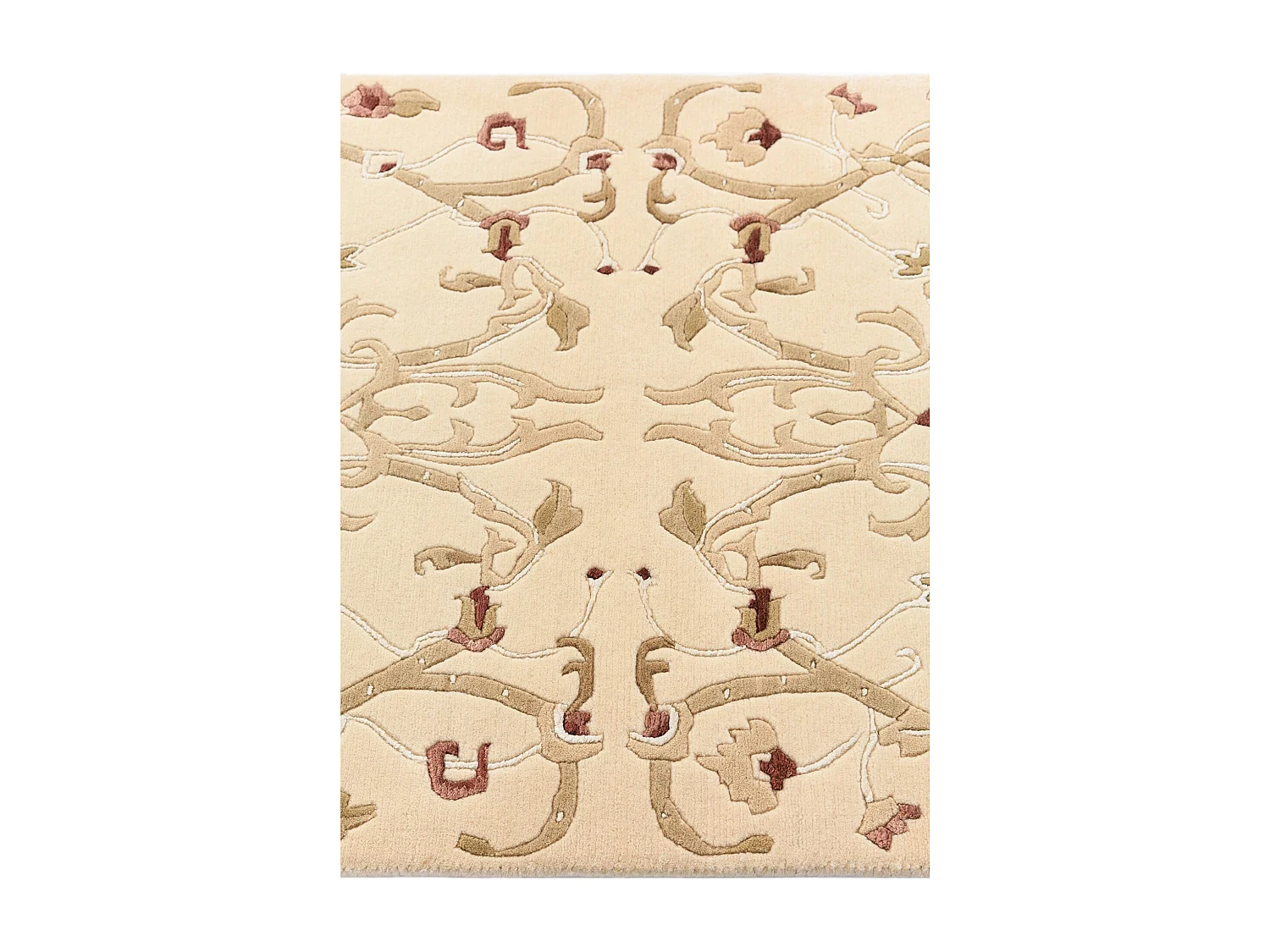 Läufer-Wollteppich 79x305 Beige Darya