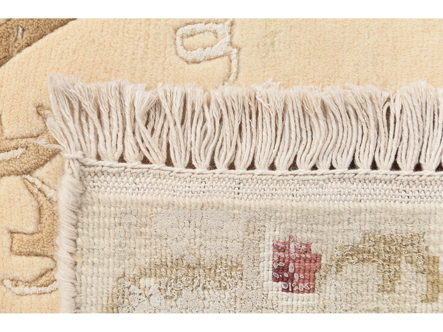 Tapis de couloir en laine 79x305 beige Darya