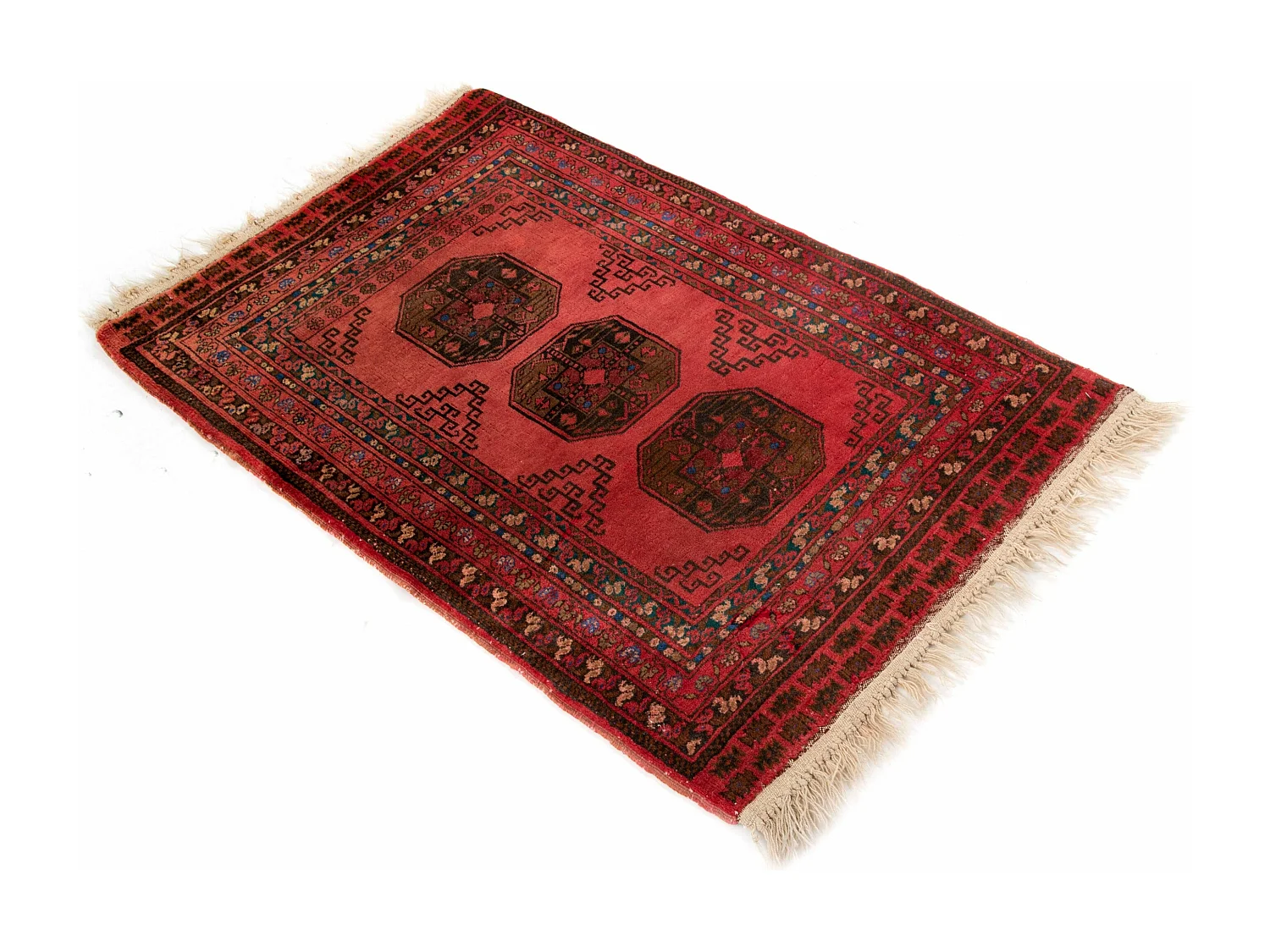 Tapis de laine 80x118 rouge Afghan