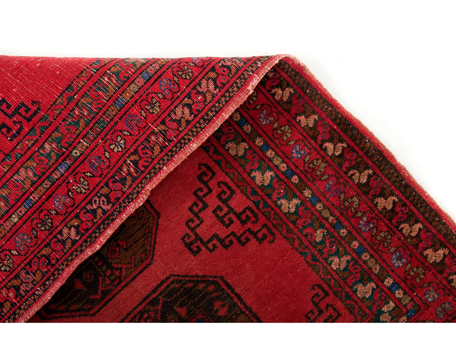 Tapis de laine 80x118 rouge Afghan