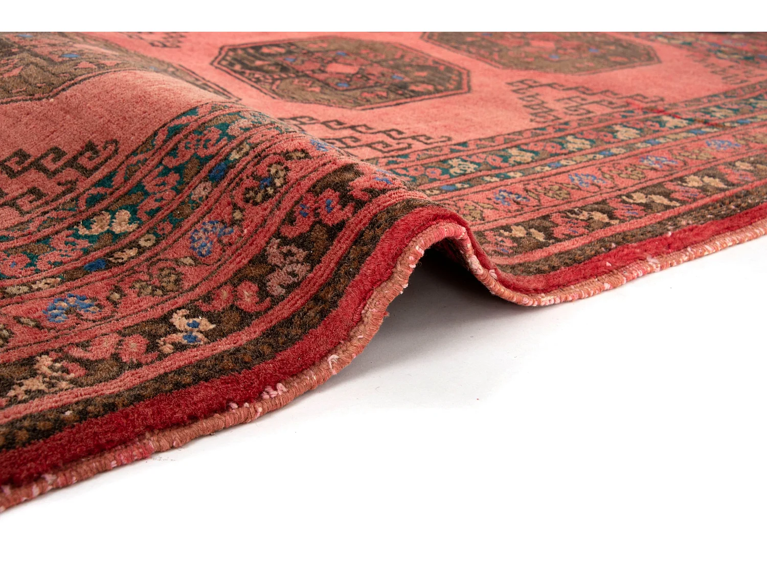 Tapis de laine 80x118 rouge Afghan