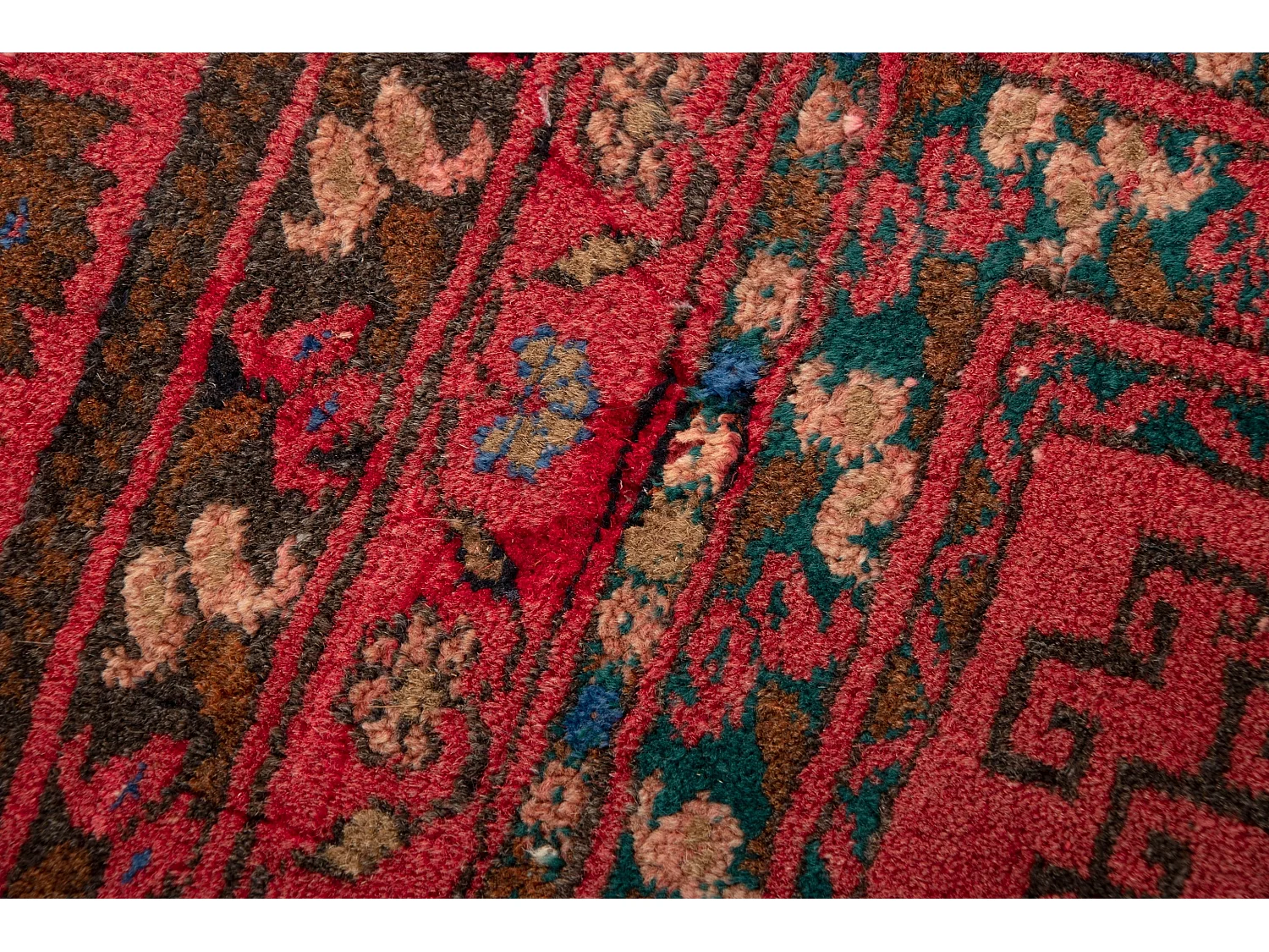 Tapis de laine 80x118 rouge Afghan