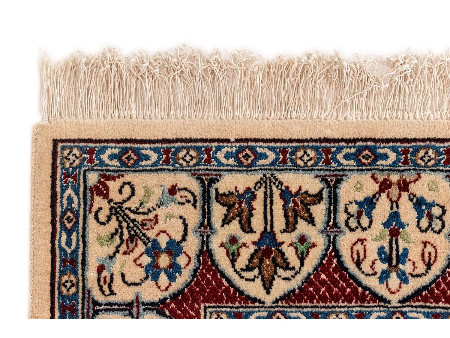 Wollteppich 100x109 Braun Nain