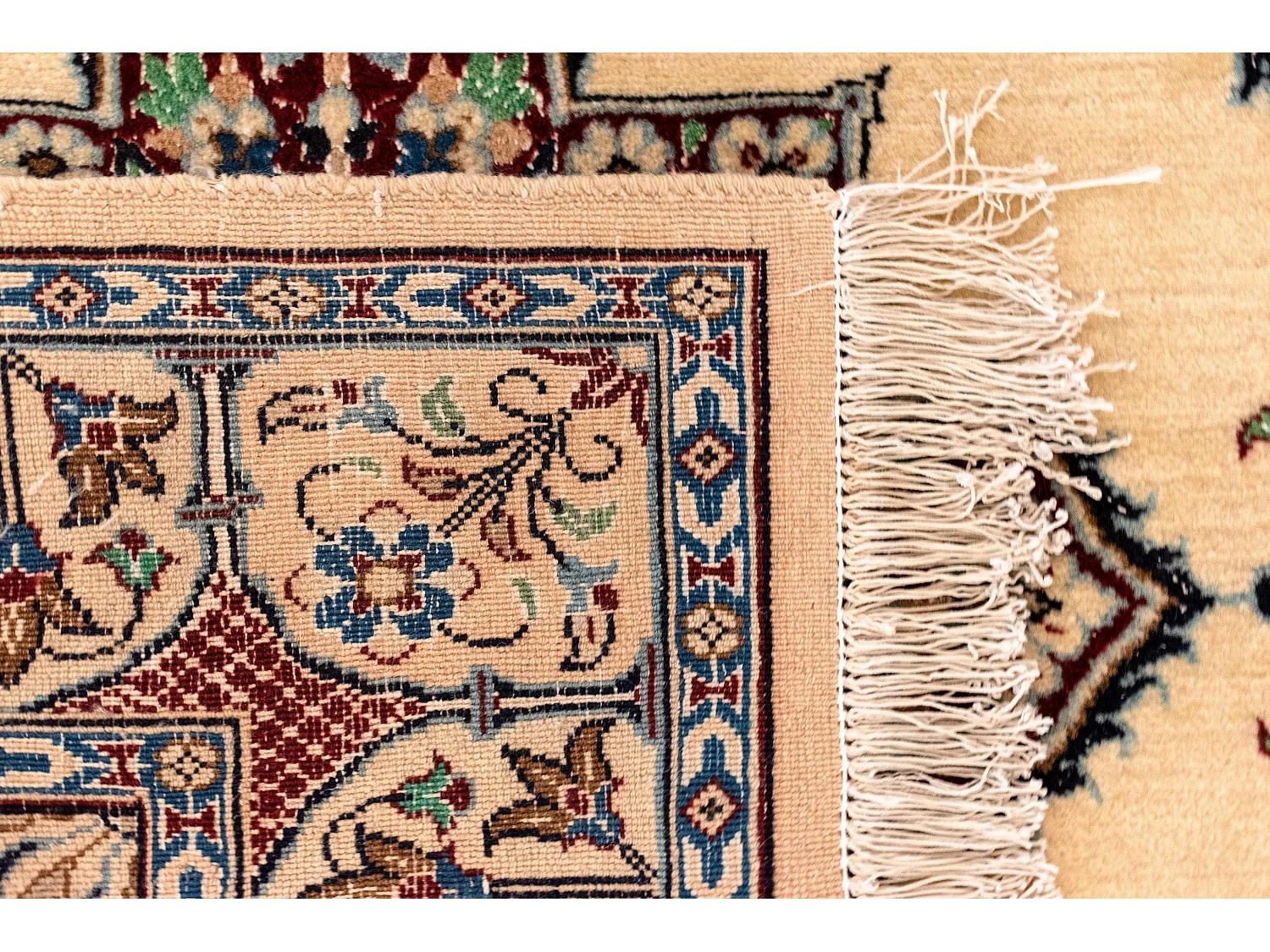 Wollteppich 100x109 Braun Nain