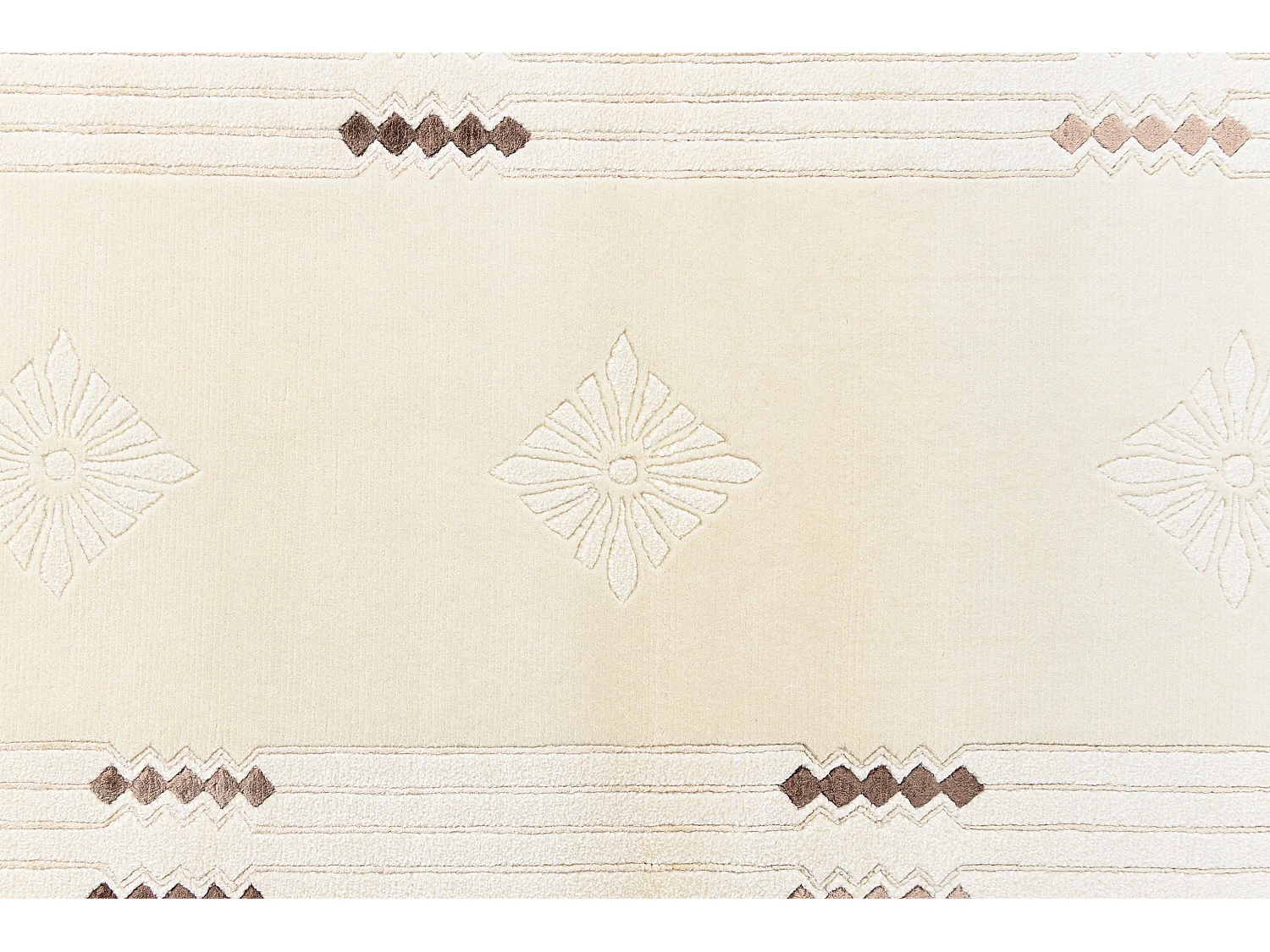 Tapis de couloir en laine 79x297 beige Darya