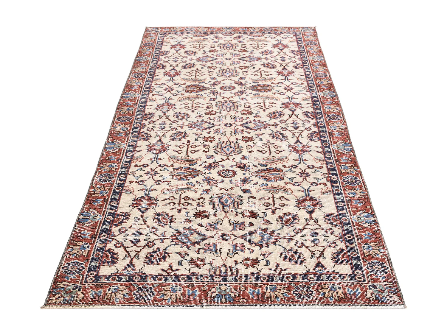 Tapis de laine 114x239 beige Ultra Vintage