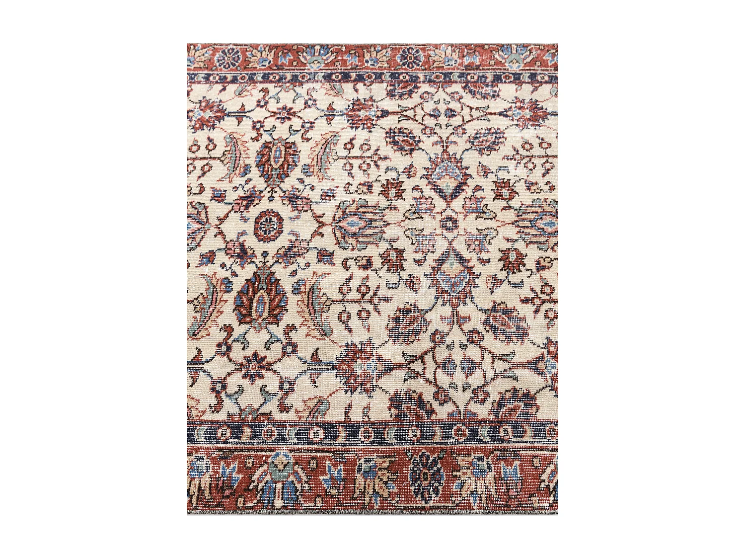 Tapis de laine 114x239 beige Ultra Vintage