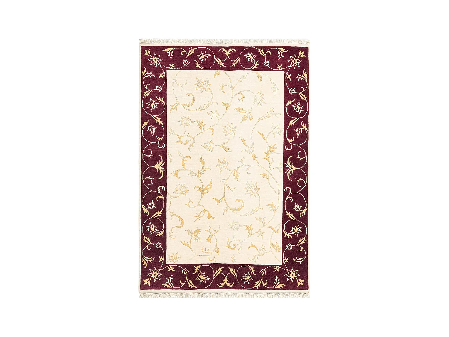 Tapis de laine 140x203 beige Darya
