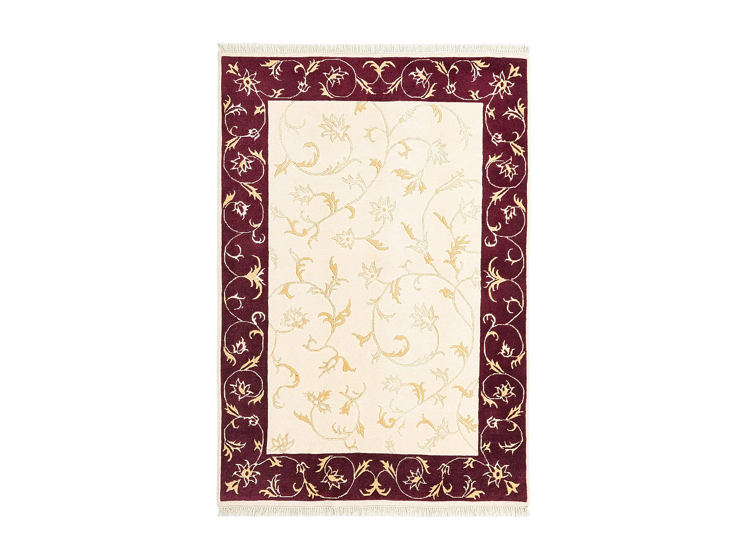 Tapis de laine 140x203 beige Darya