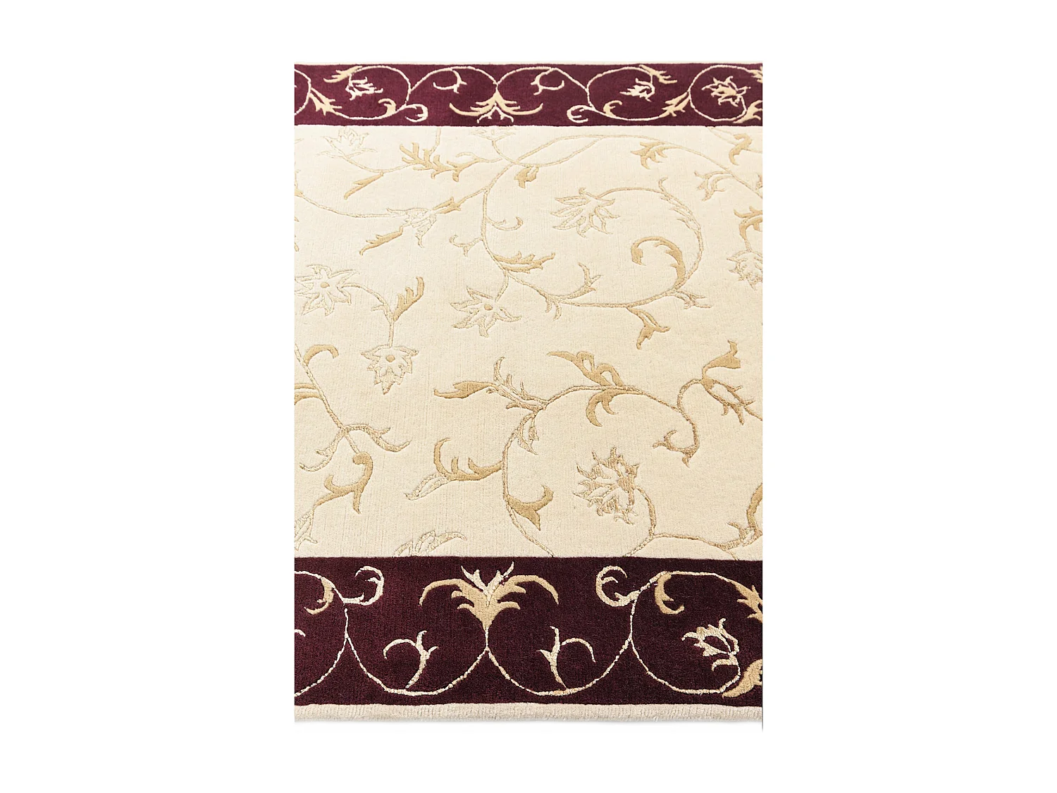 Tapis de laine 140x203 beige Darya