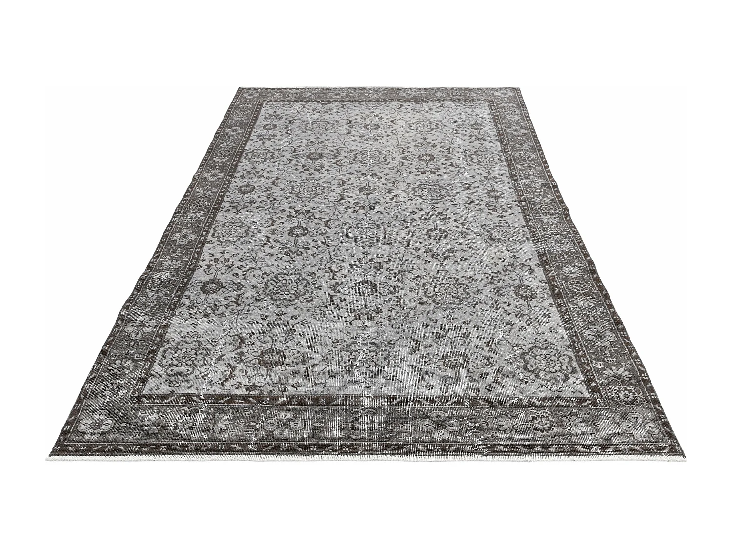 Tapis de laine 165x279 gris Ultra Vintage