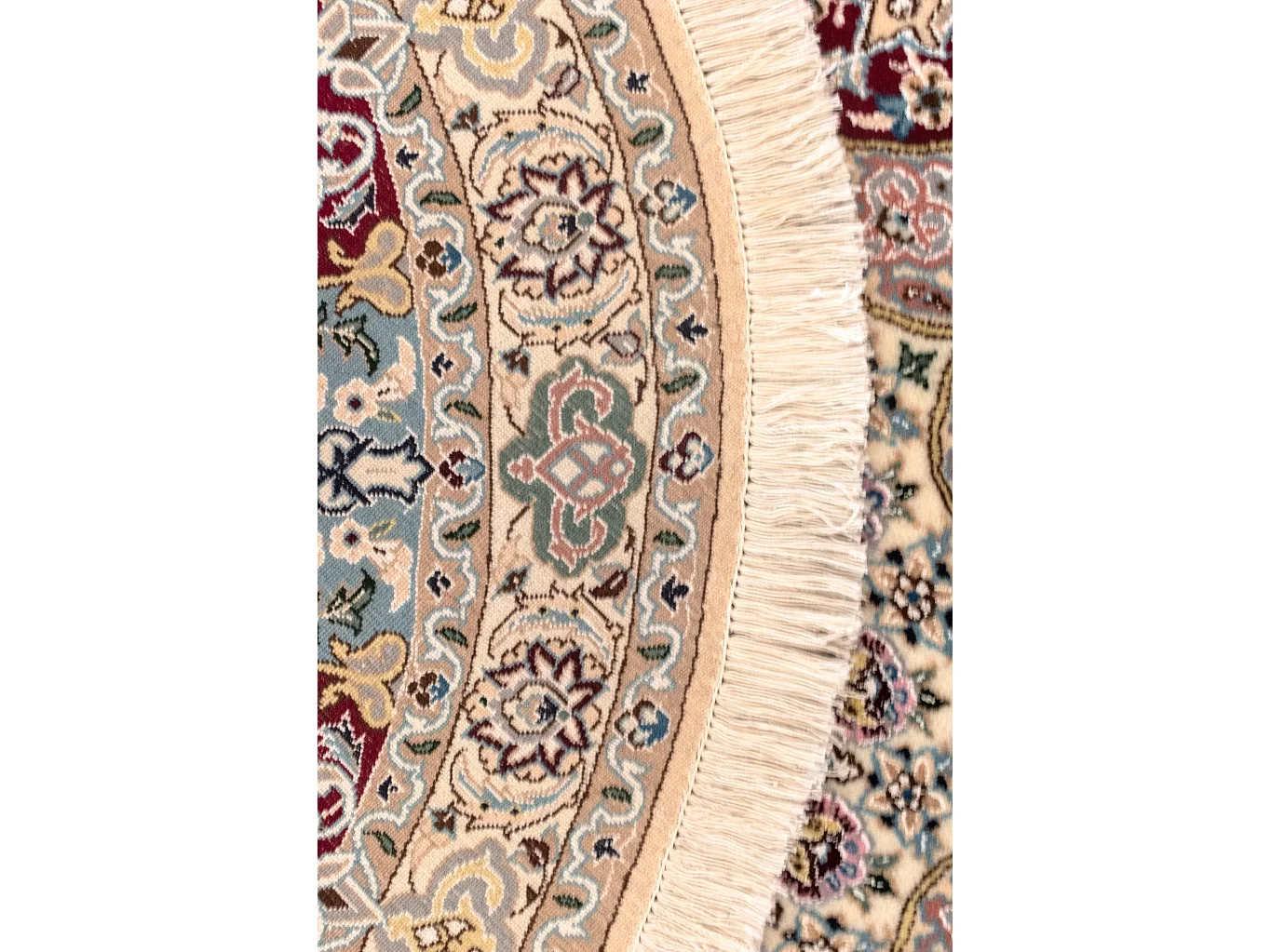 Tappeto in lana 150x150 multicolore Nain