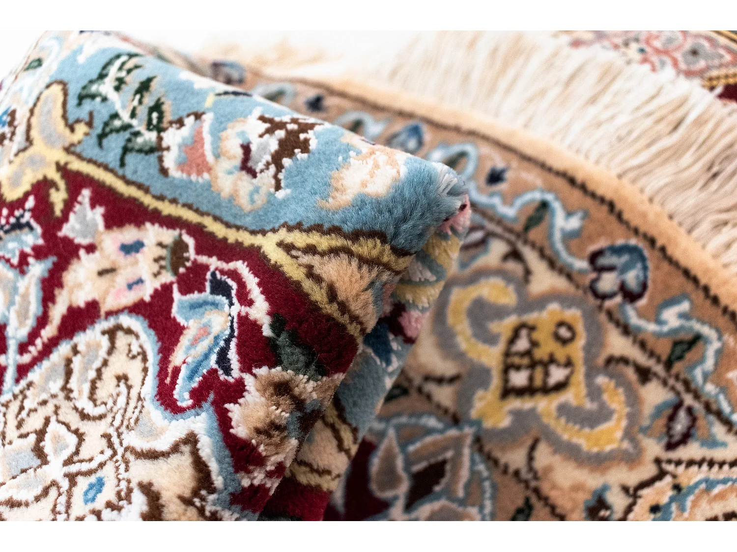 Tappeto in lana 150x150 multicolore Nain