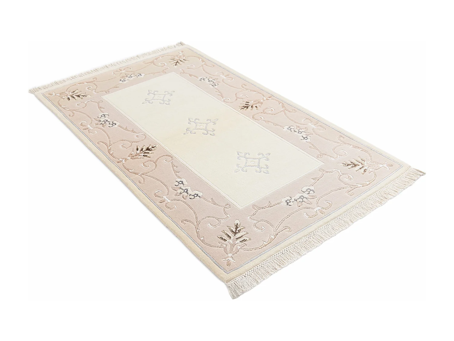 Wollteppich 89x152 Beige Darya