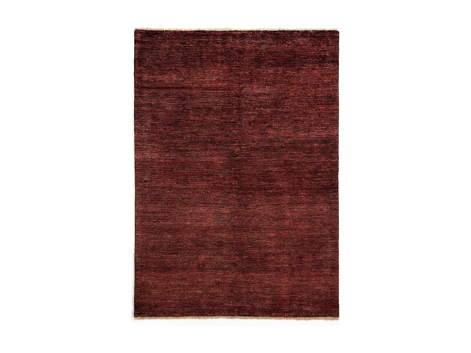 Tapis de laine 149x206 rouge Juma