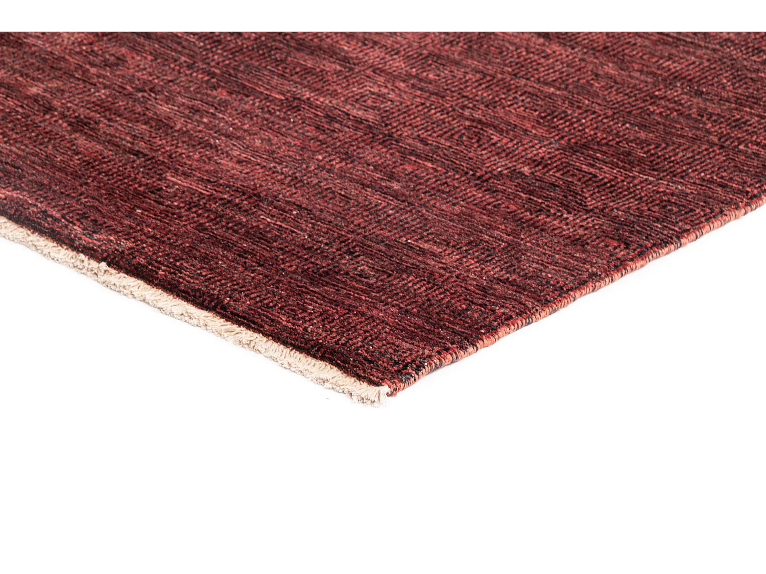 Tapis de laine 149x206 rouge Juma