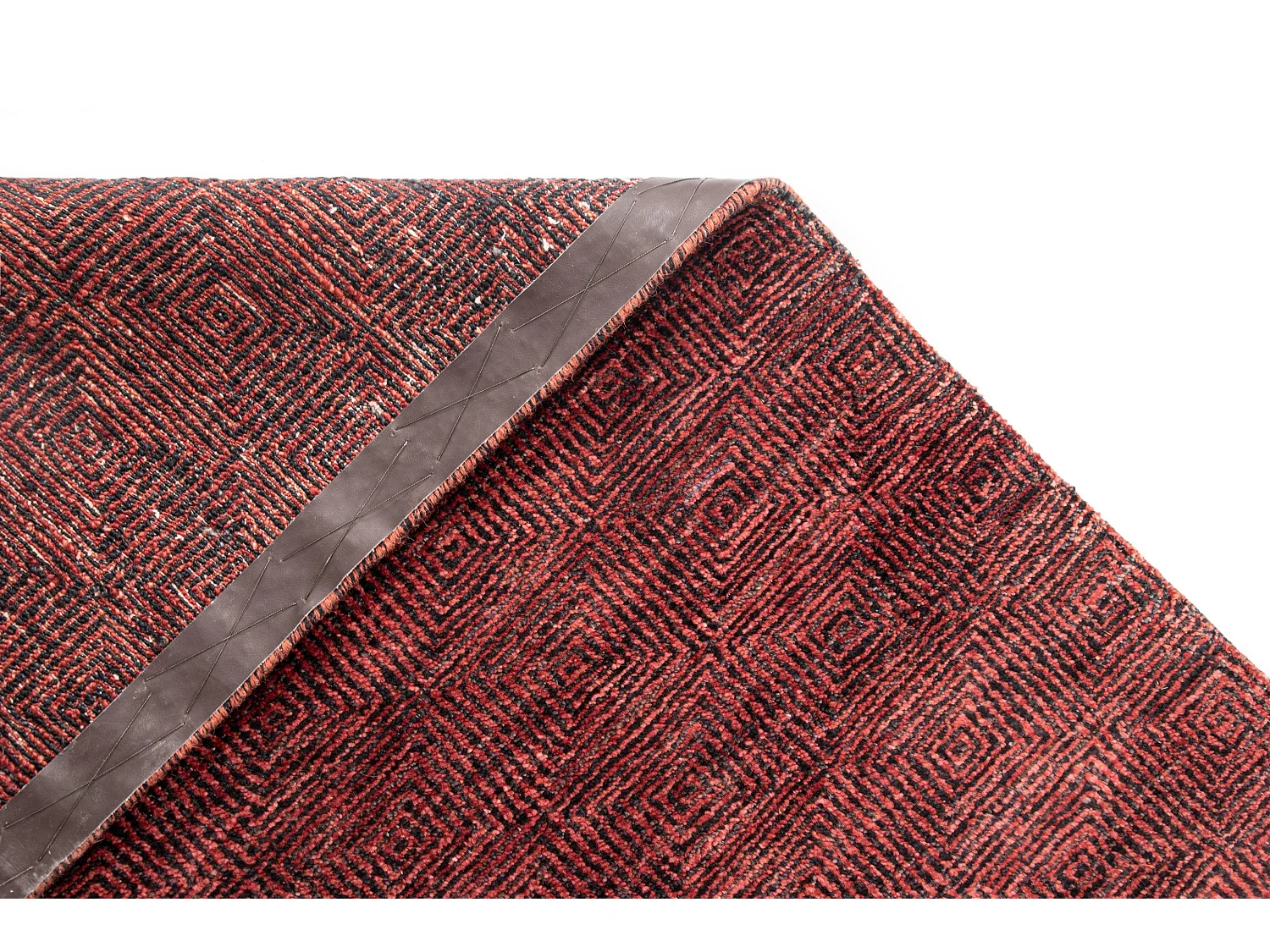 Tapis de laine 149x206 rouge Juma