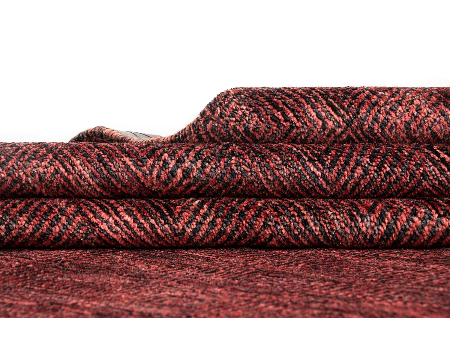 Tapis de laine 149x206 rouge Juma