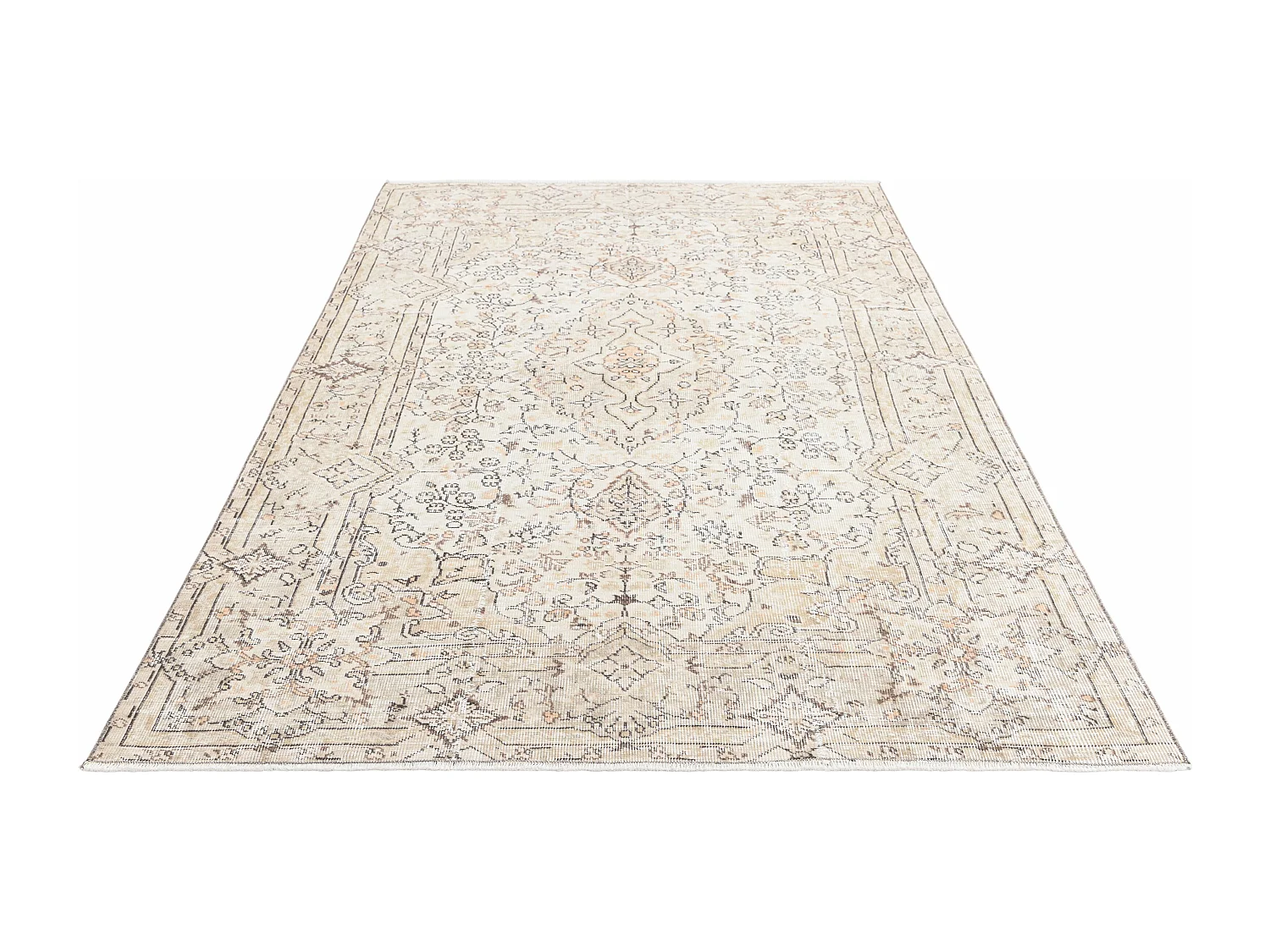 Tapis de laine 165x254 beige Ultra Vintage