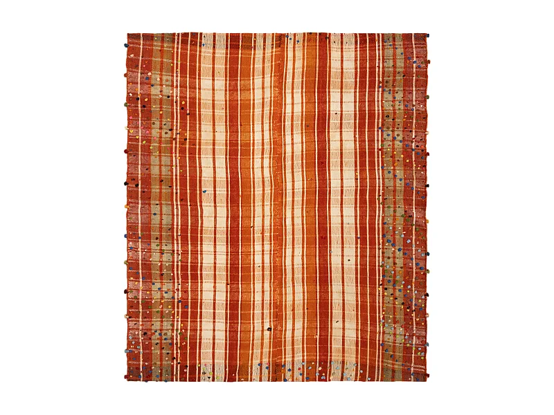 Wollteppich 156x184 Orange Jajim