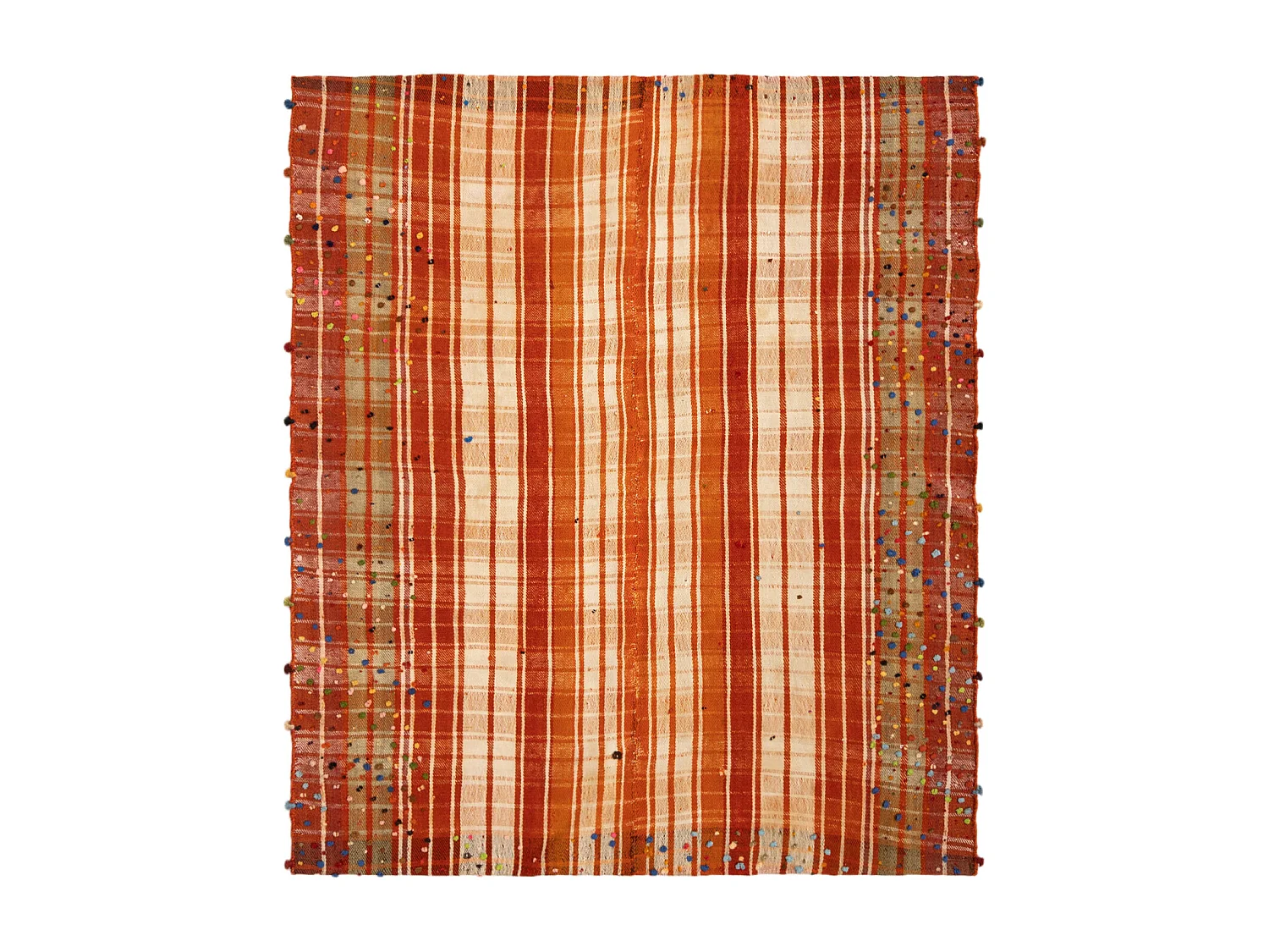 Wollteppich 156x184 Orange Jajim