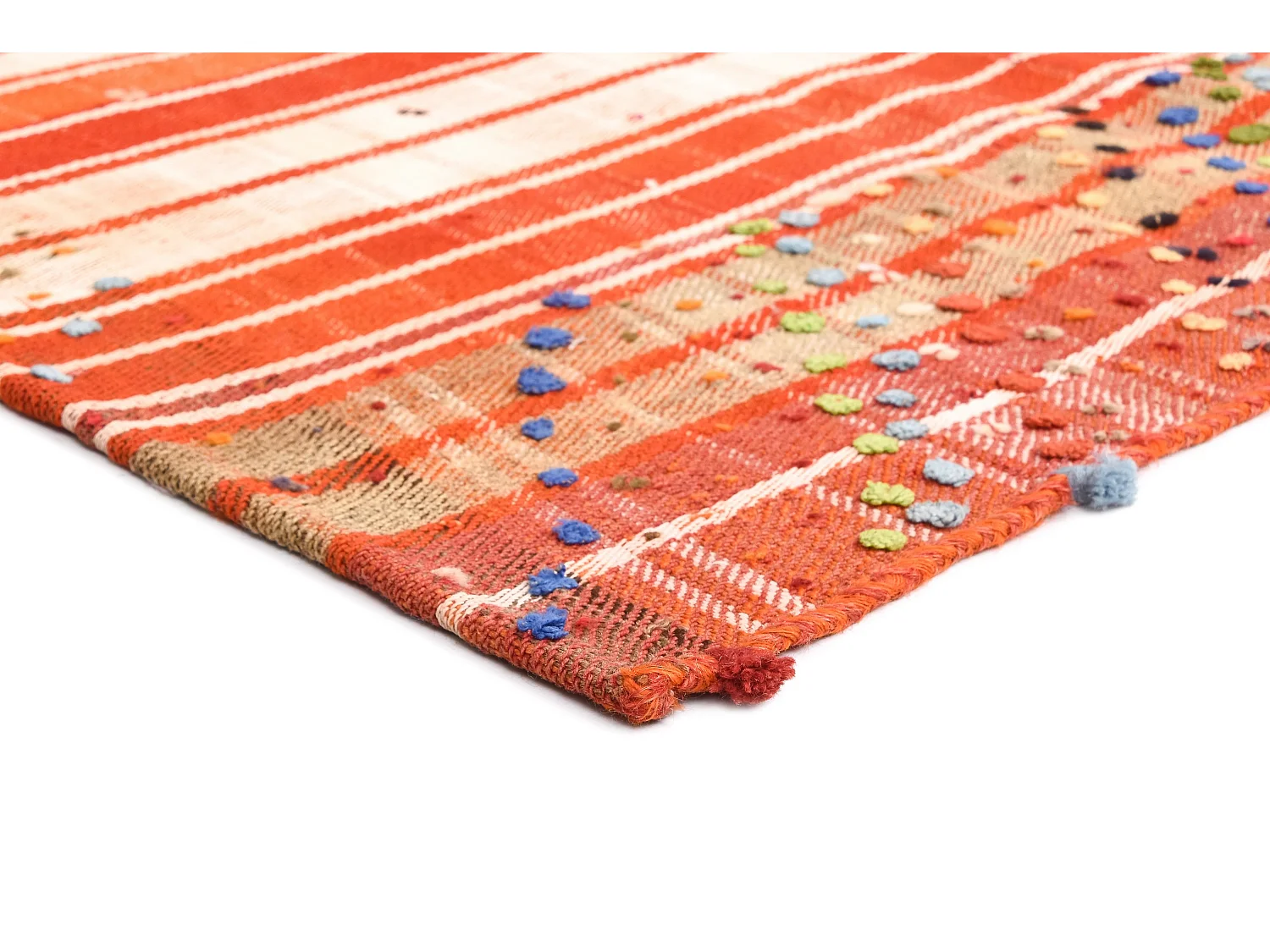 Wollteppich 156x184 Orange Jajim