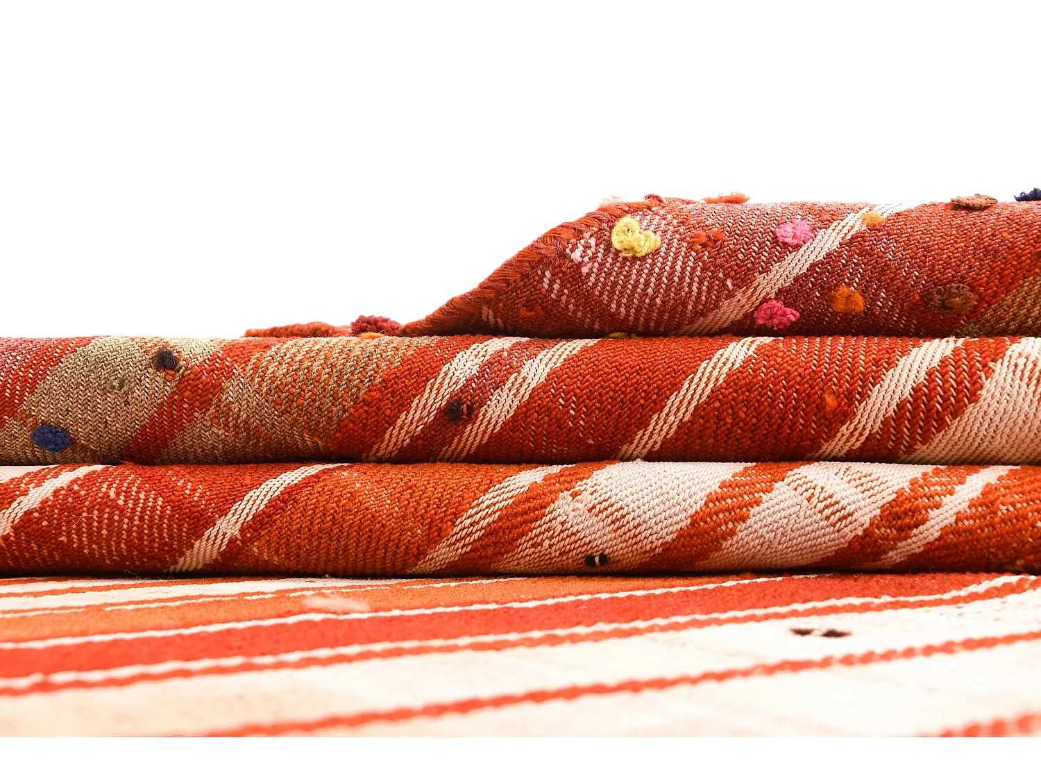 Wollteppich 156x184 Orange Jajim