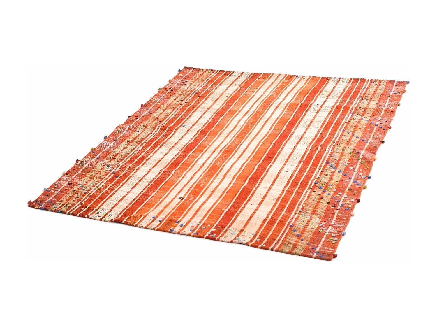 Tapis de laine 156x184 orange Jajim