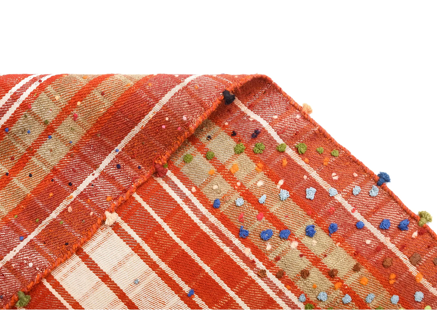 Tapis de laine 156x184 orange Jajim