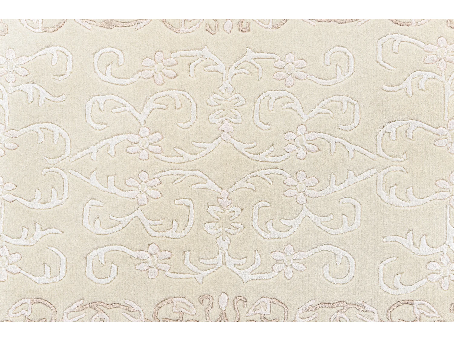Läufer-Wollteppich 81x300 Beige Darya