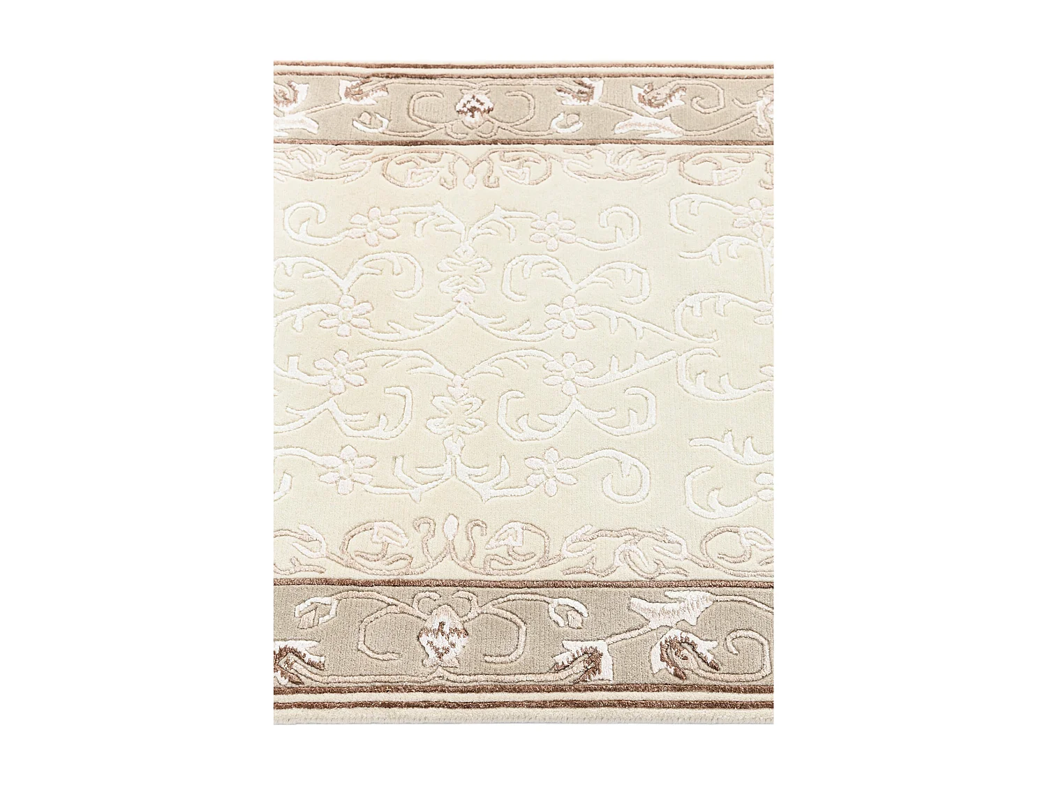 Tapis de couloir en laine 81x300 beige Darya