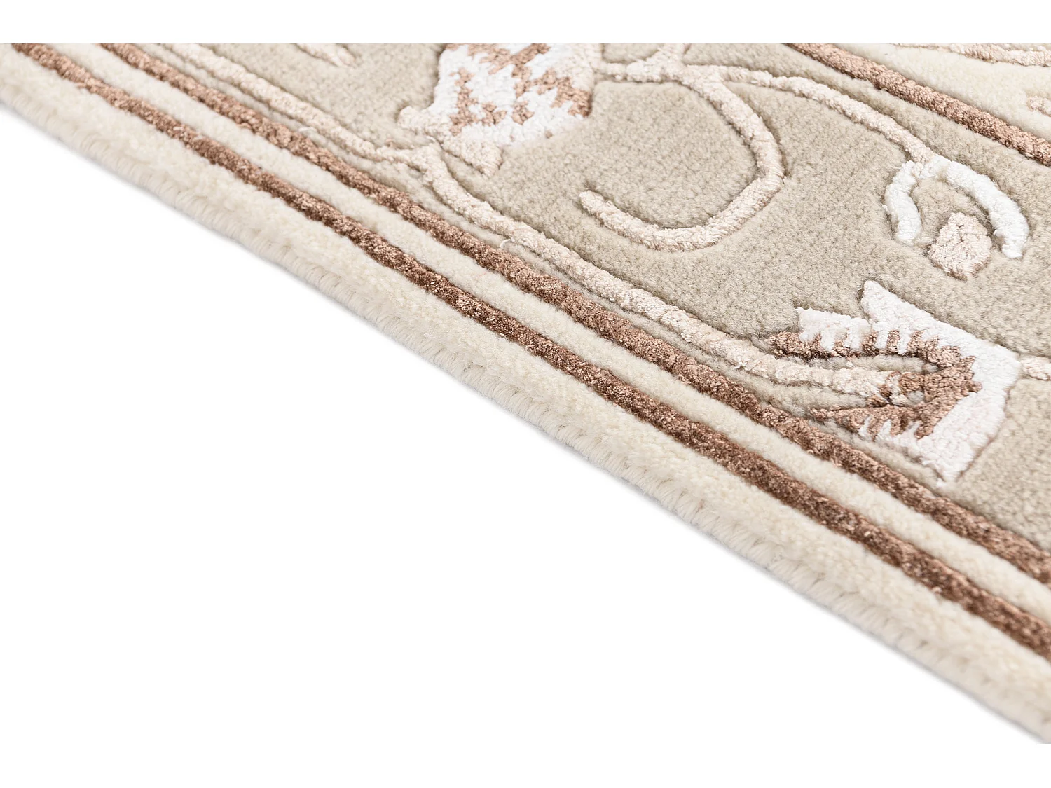 Tapis de couloir en laine 81x300 beige Darya