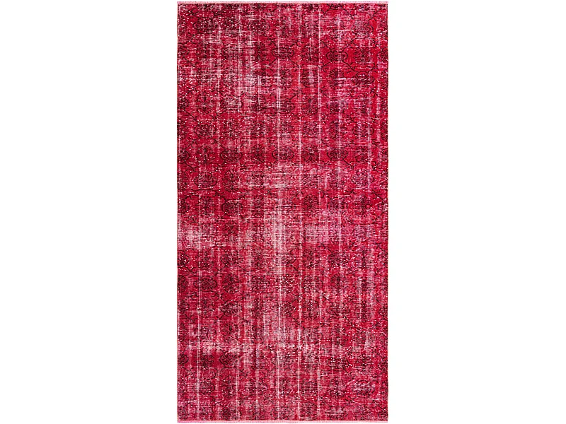 Tapis de laine 142x282 rouge Ultra Vintage