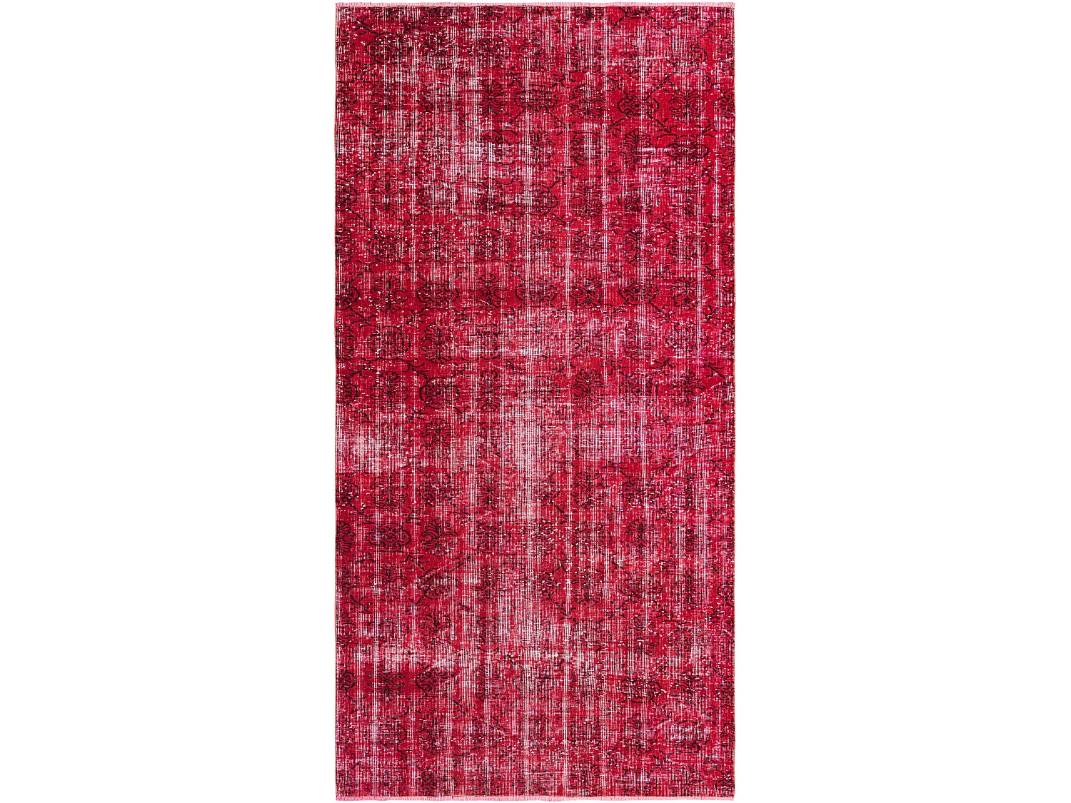 Tapis de laine 142x282 rouge Ultra Vintage