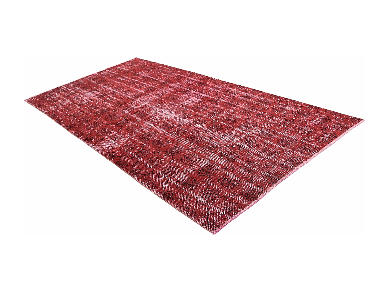 Tapis de laine 142x282 rouge Ultra Vintage