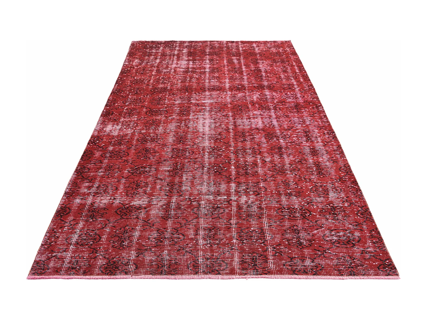Tapis de laine 142x282 rouge Ultra Vintage