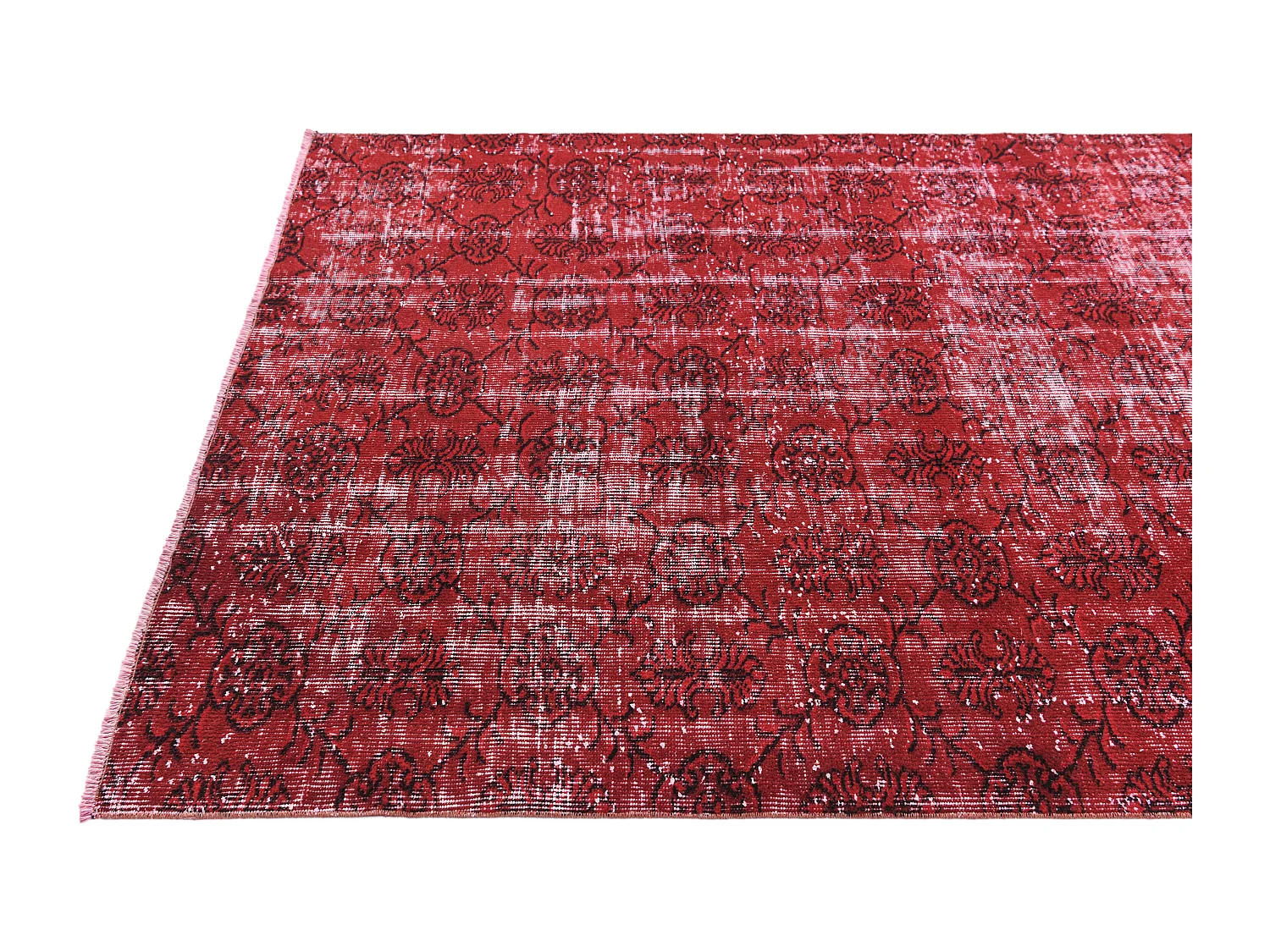Tapis de laine 142x282 rouge Ultra Vintage