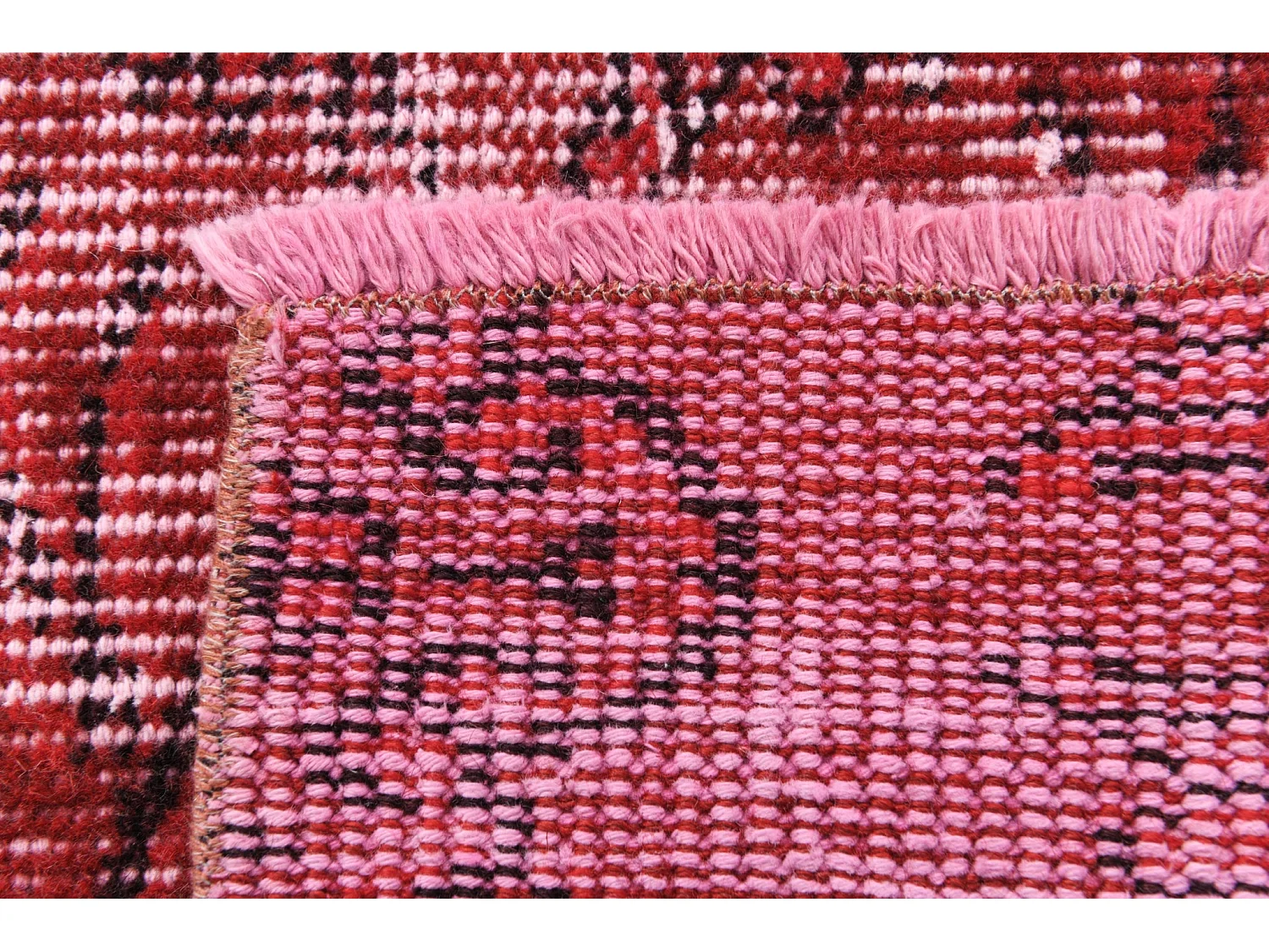 Tapis de laine 142x282 rouge Ultra Vintage