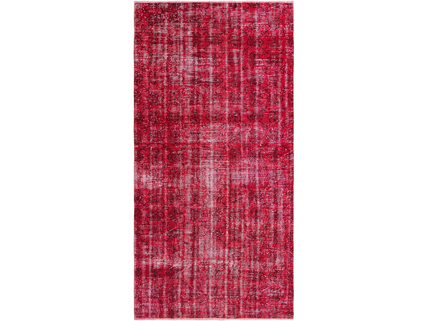 Tapis de laine 142x282 rouge Ultra Vintage