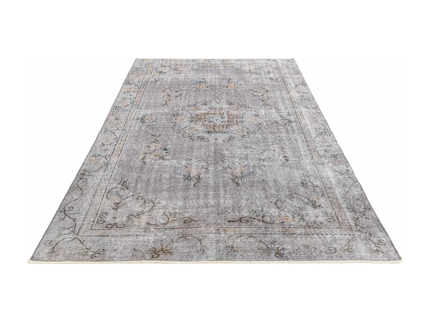 Tapis de laine 170x272 gris Ultra Vintage