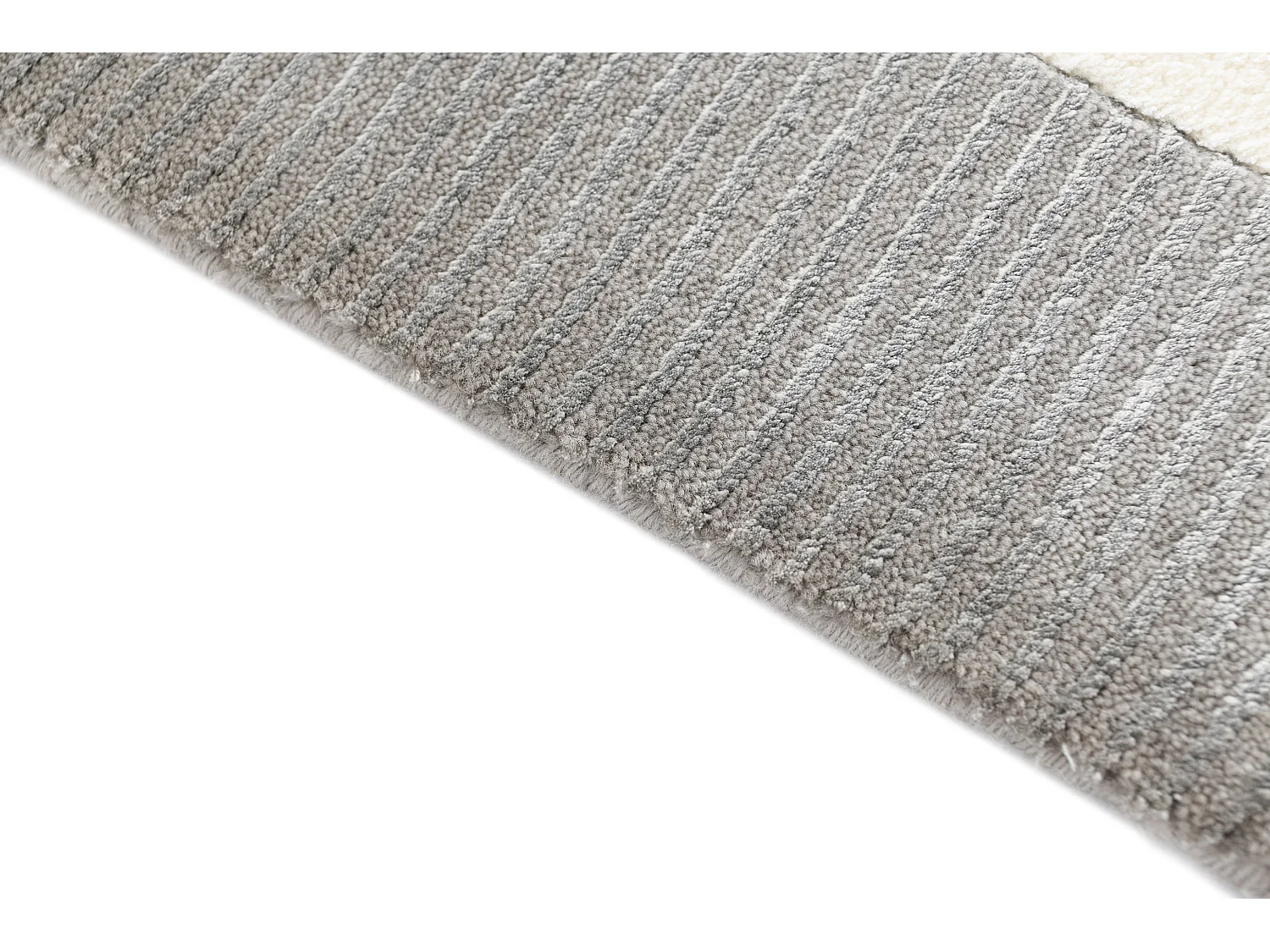 Tapis de couloir en laine 81x203 gris Darya
