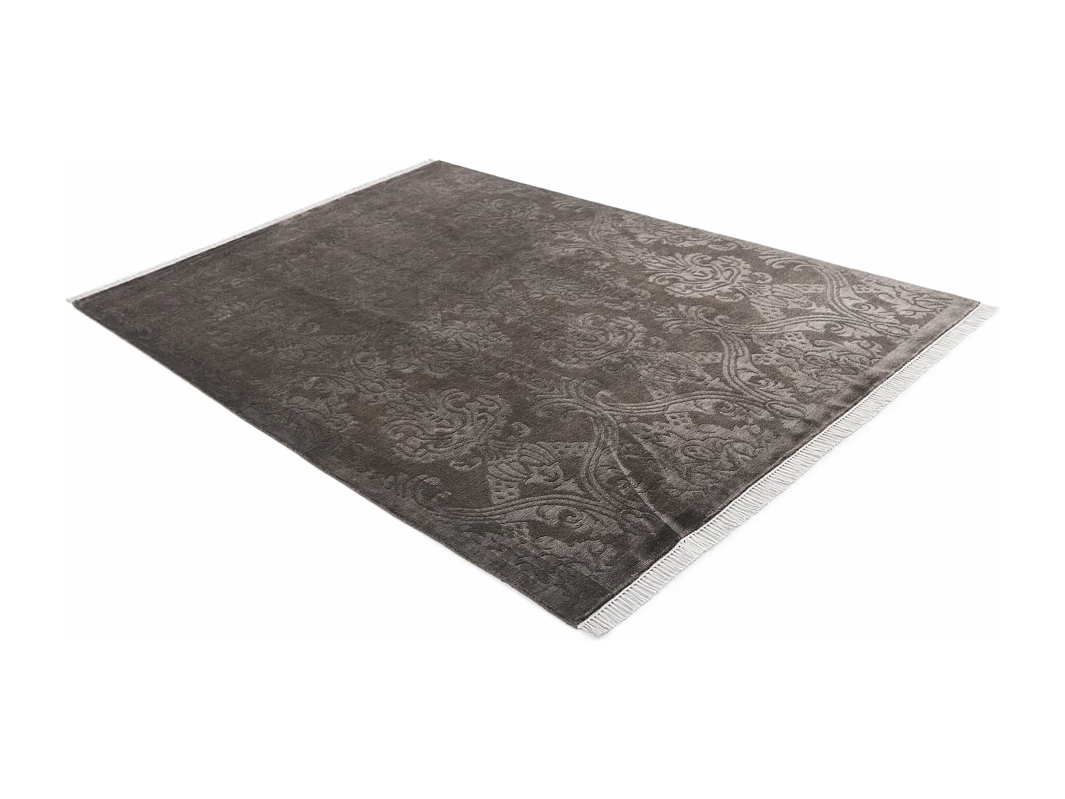 Tapis de laine 170x244 brun Darya