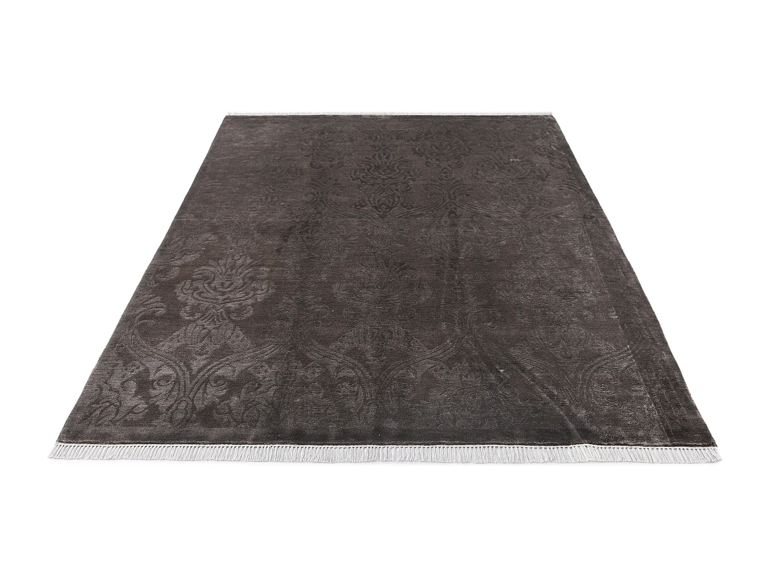 Tapis de laine 170x244 brun Darya