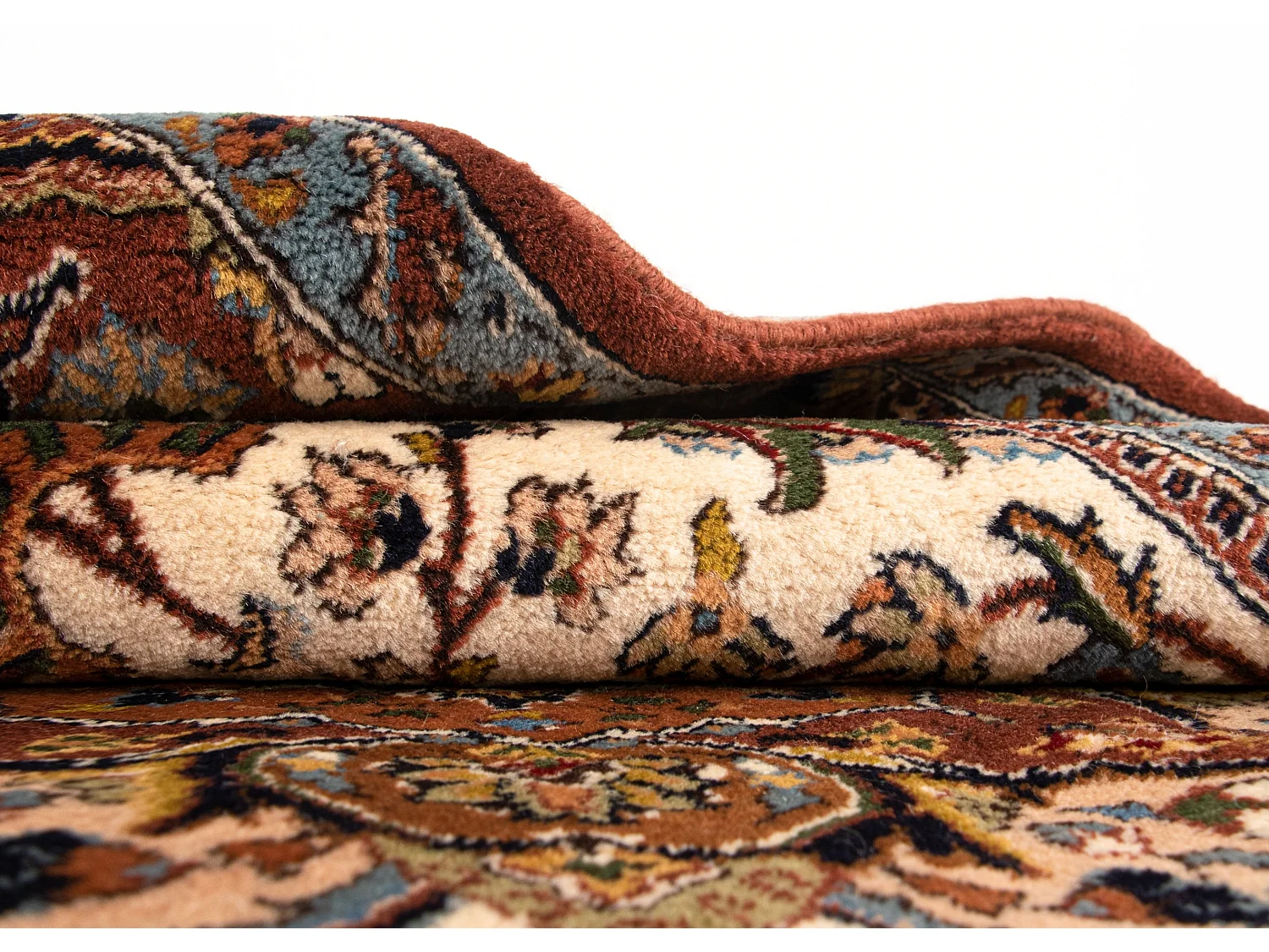 Wollteppich 118x190 Beige Ghom