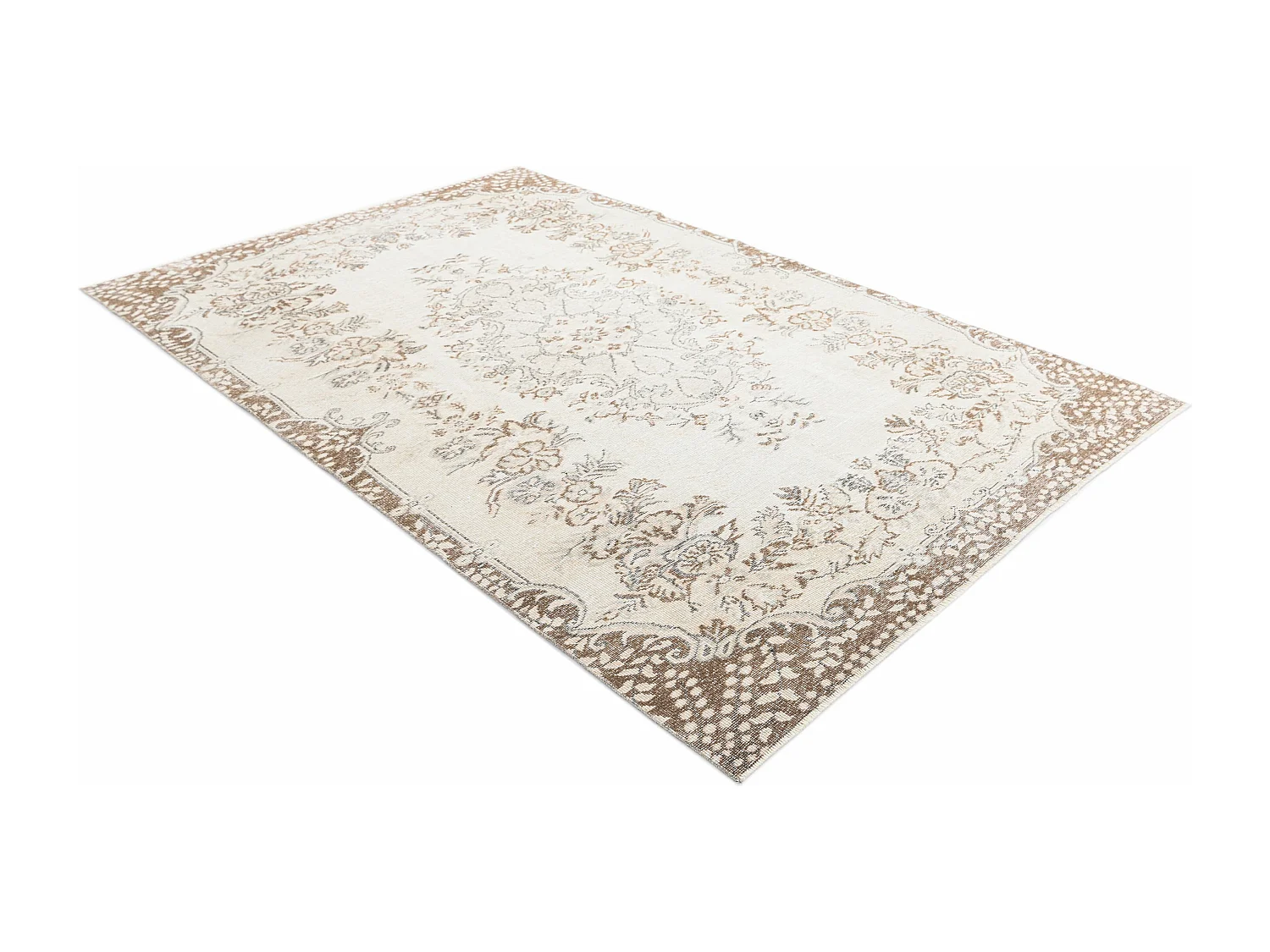 Wollteppich 160x267 Beige Ultra Vintage