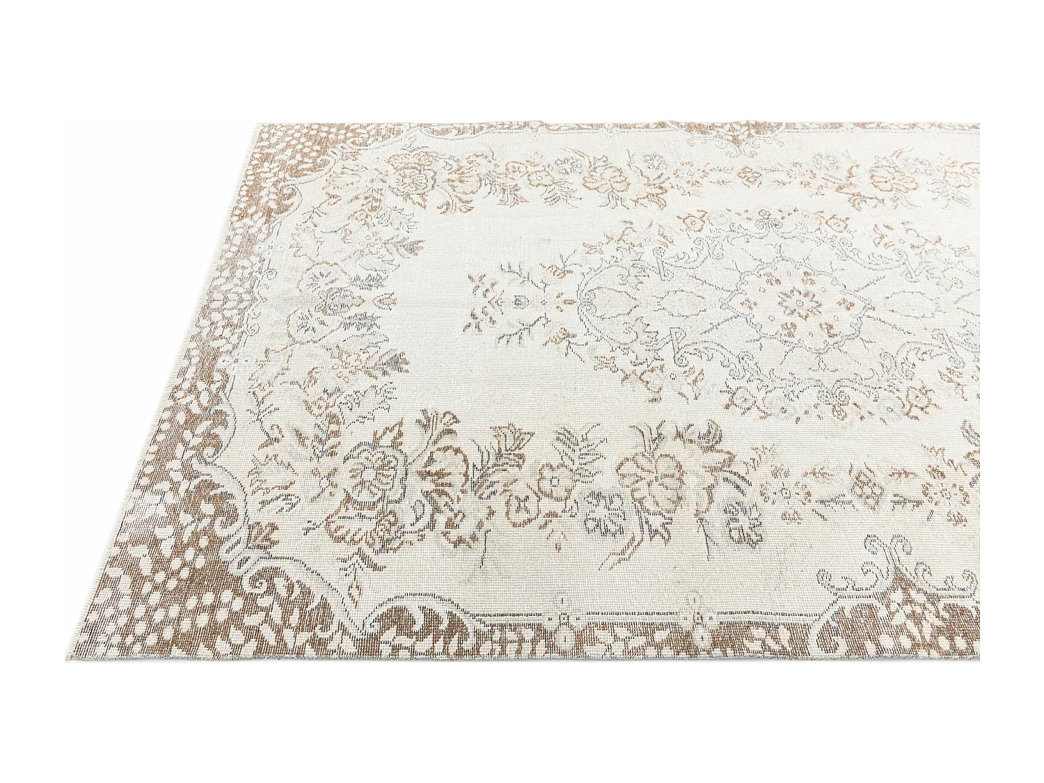 Wollteppich 160x267 Beige Ultra Vintage